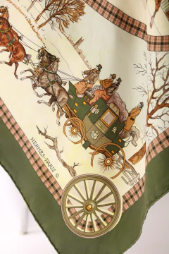 Lenço HÈRMES vintage de seda - loja online