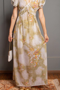 Vestido vintage anos 70 P na internet