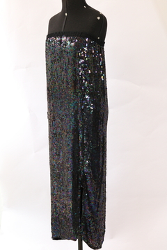 Vestido/saia de seda bordada
