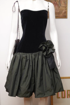 Vestido anos 80 P/M - Antonieta Brechó