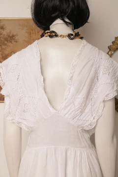 Imagem do Vestido vintage anos 60 bordado P