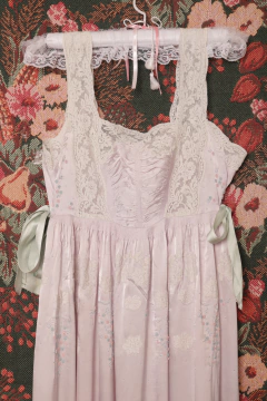 Slip dress vintage de seda P/M