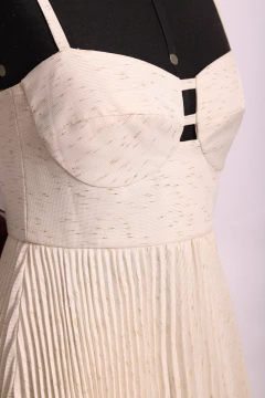 Vestido plissado AP03 - Antonieta Brechó