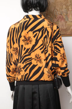 Blusa anos 80 de seda P/M - Antonieta Brechó