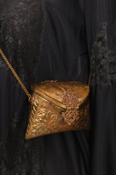 Pequena bolsa vintage de metal - comprar online