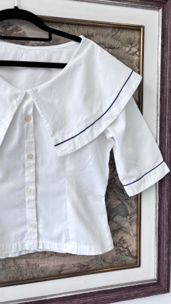 Blusa vintage gola marinheiro P - comprar online