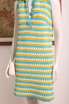 Vestido de crochê anos 60 P - Antonieta Brechó