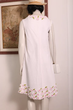 Vestido vintage com crochê P/M - loja online