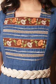 Vestido vintage anos 70 P - comprar online