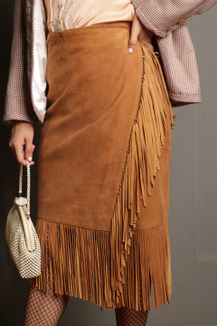 Saia vintage de couro P/M
