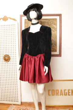 Vestido anos 80 divino P - Antonieta Brechó