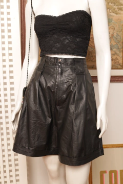 Bermuda vintage de couro 38/40