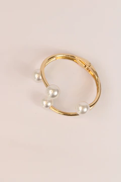 Imagem do Bracelte de metal com pérola