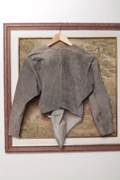 Jaqueta de couro anos 80 P/M - Antonieta Brechó