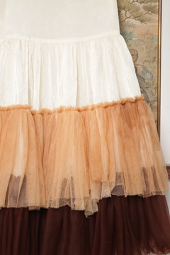 Saia vintage com tule P/M