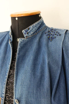 Jaqueta jeans anos 80 P/M - Antonieta Brechó