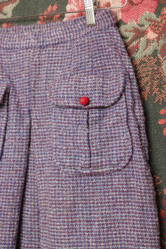 Saia vintage de lã PP - comprar online