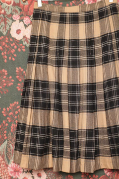 Imagem do Saia escocesa vintage xadrez de lã P