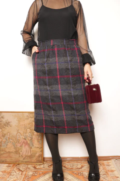 Saia vintage de lã P/M - comprar online