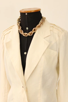 Casaqueto vintage linho P/M - comprar online