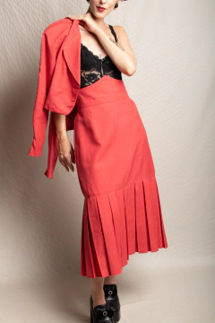 Saia anos 80 de linho P