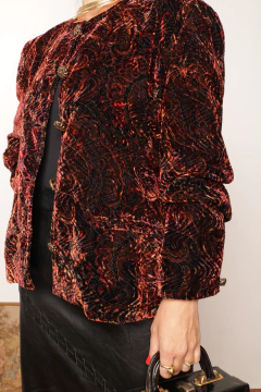 Casaqueto italiano vintage de veludo P/M - comprar online