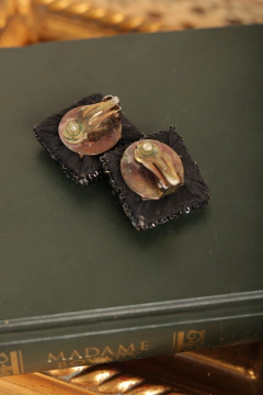 Brincos vintage de canutilhos - Antonieta Brechó