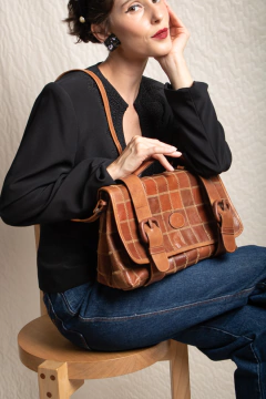 Bolsa vintage de couro