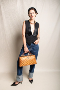 Bolsa bambu anos 70 - comprar online