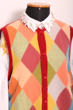 Colete vintage italiano Benetton M - Antonieta Brechó