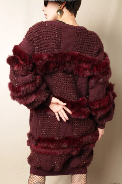 Casaco vintage de lã anos 80 P/M - Antonieta Brechó