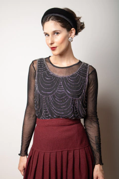 Blusa bordada P/M na internet