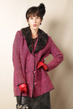 Casaco vintage Italiano de lã P/M - comprar online