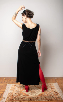 Vestido vintage de veludo P/M - Antonieta Brechó