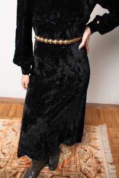 Vestido Morticia veludo P na internet