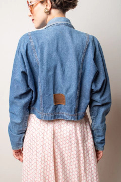 Jaqueta jeans anos 80 P/M na internet