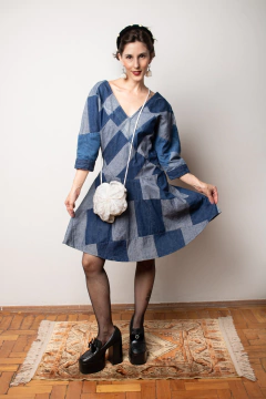 Vestido jeans vintage upcycle P