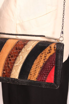 Bolsa anos 80 de couro - Antonieta Brechó