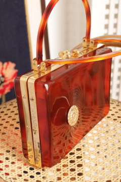 Bolsa/maleta vintage francesa anos 60 - Antonieta Brechó