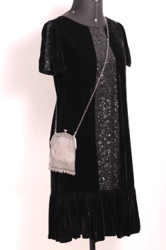 Bolsa anos 60 com banho de prata - comprar online