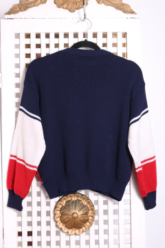 Cardigan vintage de lã P na internet