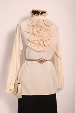 Camisa vintage de seda P/M na internet