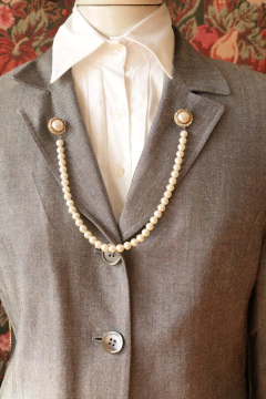 Blazer de rayon P/M - Antonieta Brechó