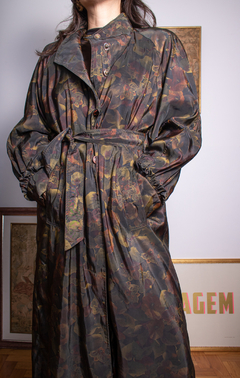 Casaco/trench vintage com forro removivel M - comprar online