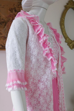 Imagem do Conjunto de camisola e penhoar vintage P