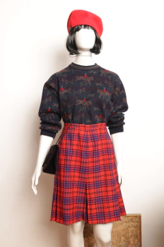 Saia vintage xadrez - comprar online