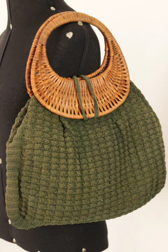 Bolsa de tricô vintage na internet