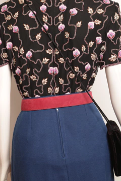 Cinto vintage de couro - Antonieta Brechó