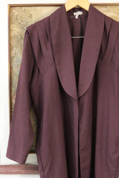 Sobreposição vintage de linho M na internet