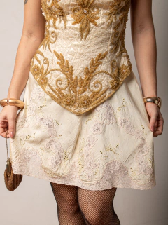 Top vintage bordado à mão P - loja online